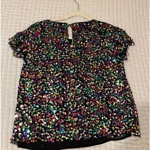 Anthropologie Pamela Sequined Blouse.